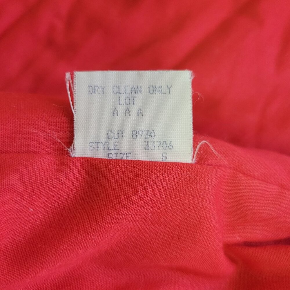 Karen Kane Womens Sweater Sz S Red Cardigan 100% Cotton Relaxed Style Buttons - Picture 10 of 13